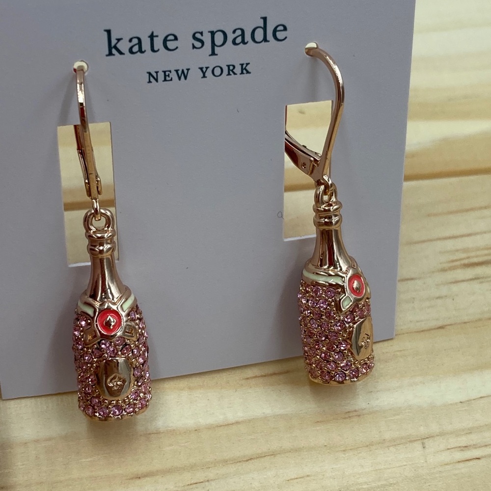 NWT Kate Spade Make Magic Champagne Earrings